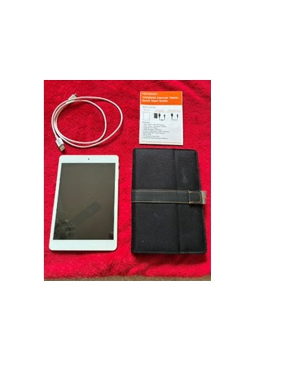 Nuvision TM785M3 Gold & White HD Tablet w/Case